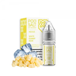 سالت نیکوتین پاد سالت آناناس پاستیل یخ | POD SALT NEXUS WHITE GUMMY BEAR ICE SALT JUICE